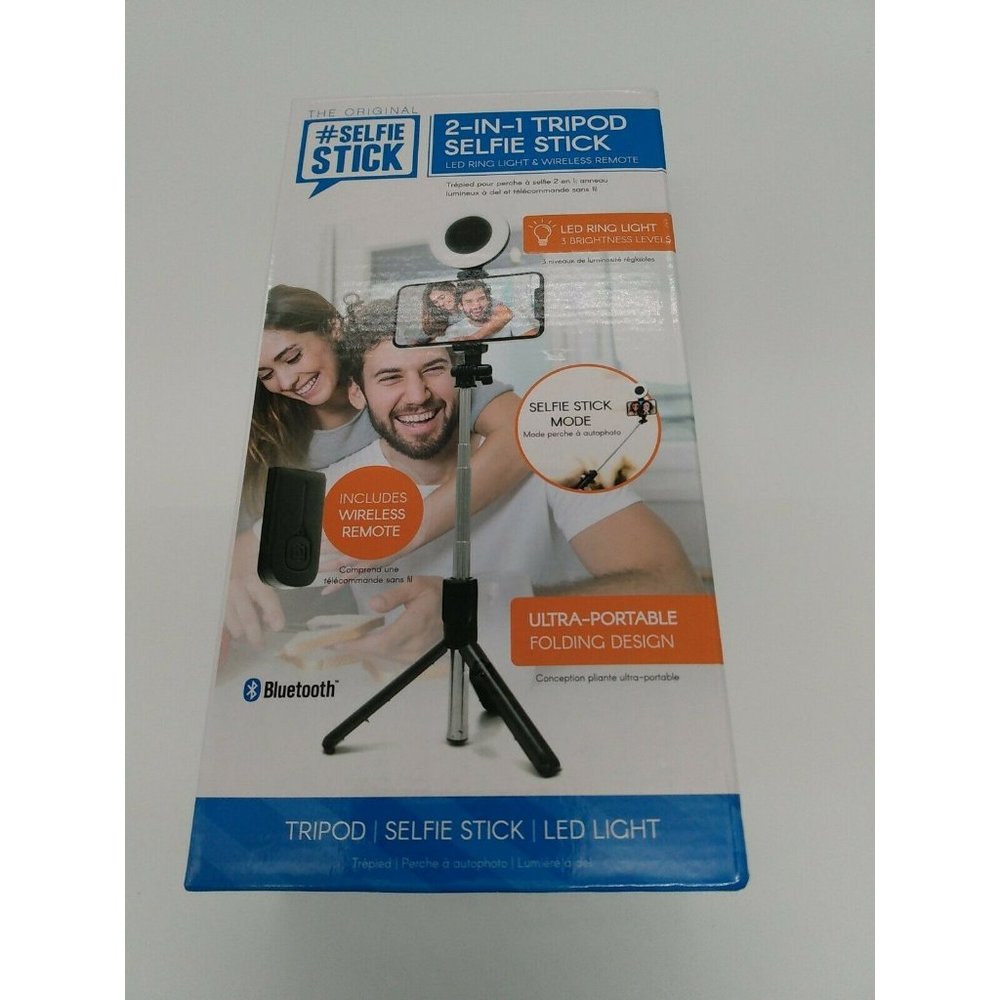 ReTrak Tripod Selfie Stick with LED Ring Light - B
